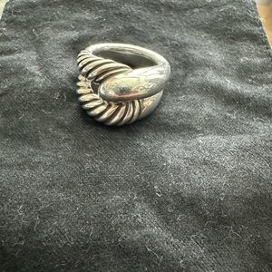 Authentic Chunky David Yurman Sterling Silver Ring